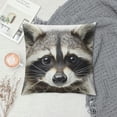 thumbnail image 2 of ONETECH Raccoon Decorative Throw Pillow Covers Square Cushion Cover Pillow Cases  Cushion Case for Sofa Living Room Bed Modern Home Decor Pillowcases, 2 of 5