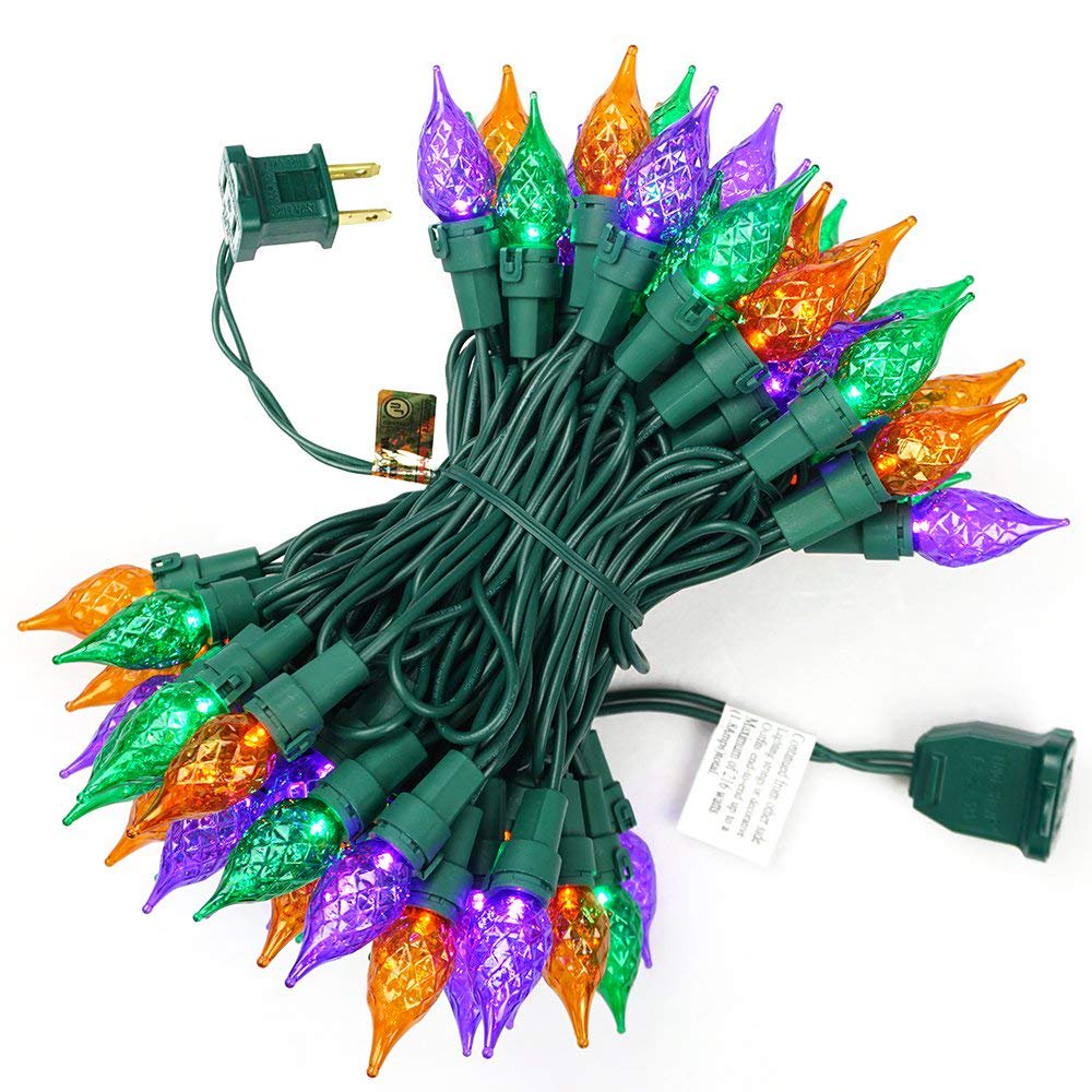 Halloween String Lights 19Ft 70 LEDs UL Certified Christmas Lights for