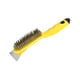 thumbnail image 3 of Cepillo de alambre de acero inoxidable DYNWAVEMX con mango ergonómico Amarillo, 3 of 8