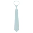 thumbnail image 2 of Solid Sky Blue Zipper Tie Mens Pre-Tied Necktie…, 2 of 2