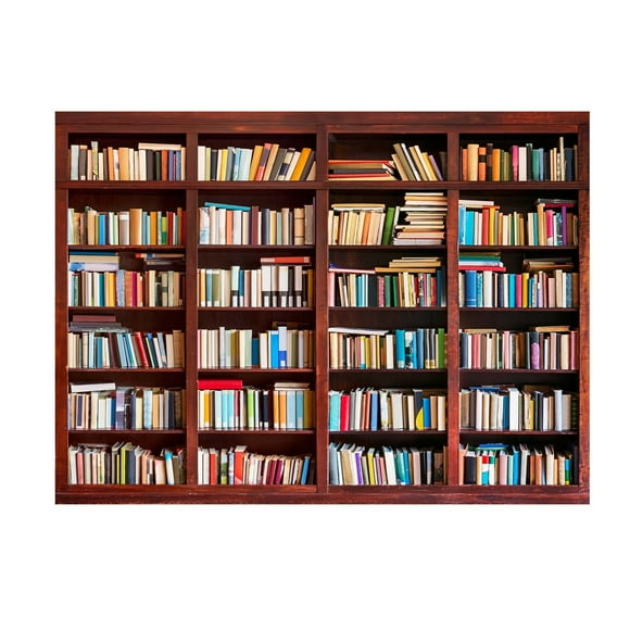 Deals Home Tapestry Wall Hanging Bookcase Pattern Retro Decorative Holiday Decorations Tapestries