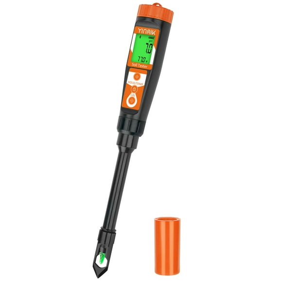 Digital pH Meter for Soil, Soil pH Tester for Potted Plants, Professional pH Reader for Soil and Water, Electronic Soil pH Test K