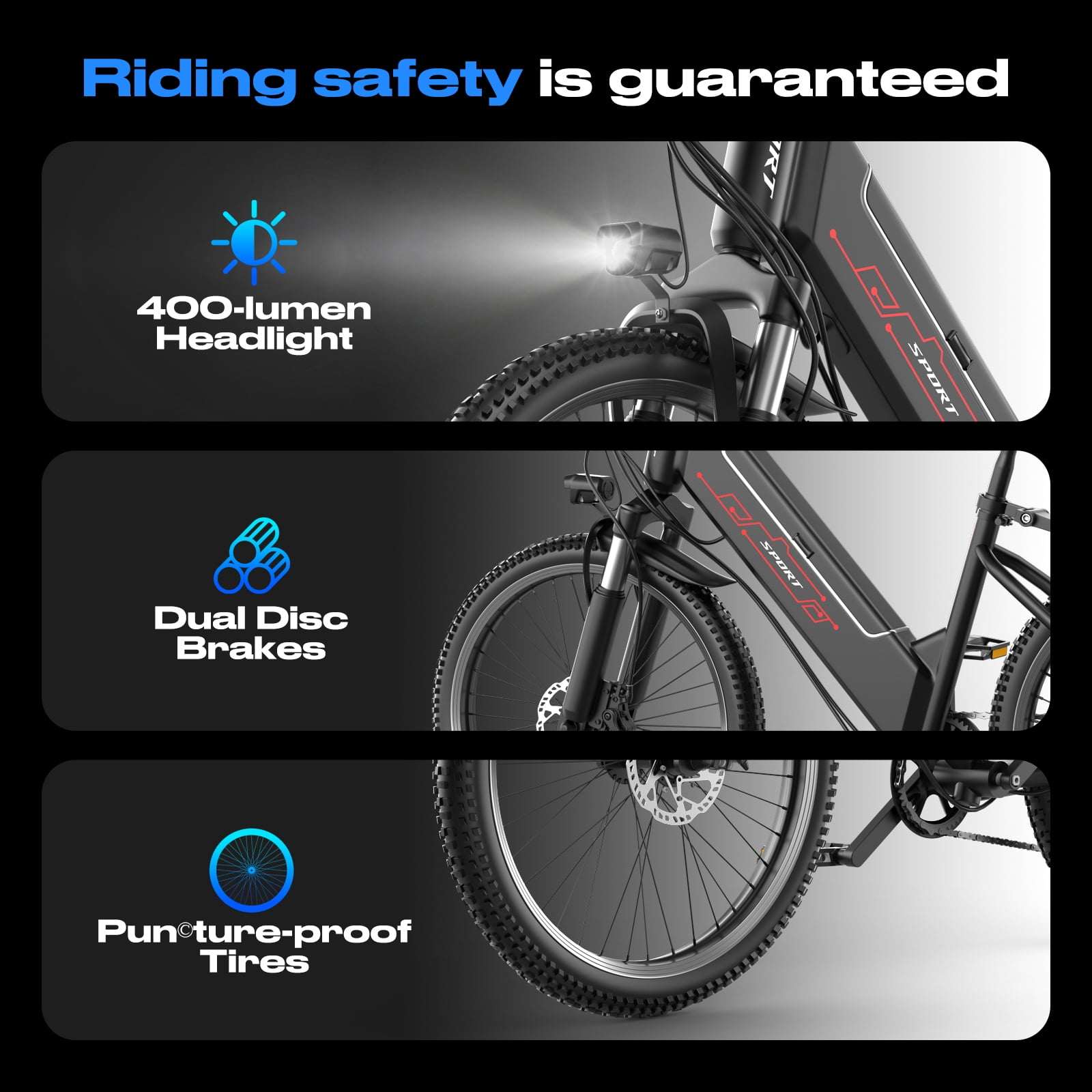 Electric Bike for Adults, 1500W Peak E bike with 48V 12Ah Internal Removable Battery, 26" Electric Bicycle Up to 25MPH, 65 Miles Long Range, 5 Modes & 7 Speeds, Lightweight Cruiser E-bike for Commute