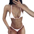 thumbnail image 2 of Traje de baño de dos piezas, traje de baño de tiras triangulares, conjuntos de bikini de dos piezas transpirables, traje de baño de triángulo, innovación moderna, 2 of 6