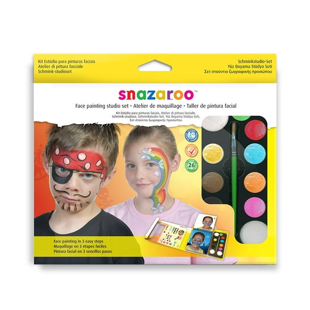 Face Painting Studio Set, Face painting book with 26 easy to follow