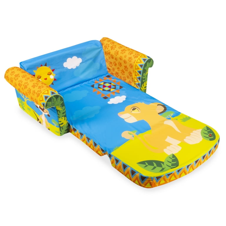Marshmallow Furniture 2 in 1 Flip Open Couch Bed Kids Foam Sofa The Lion King Walmart