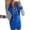 Blue, variant on Babysbule Dresses For Women Stylish Spring Fall Pullover Hooded Patchwork Hollow Out Long Sleeve Sheath Slim Mini Dress