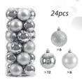 thumbnail image 4 of Christmas Ball Ornaments Shatterproof Set, 24 pcs Xmas Tree Balls, Plastic Christmas Ornament Baubles, Unbreakable Holiday Decorations for Indoor Outdoor 2.36 Inch, 4 of 4