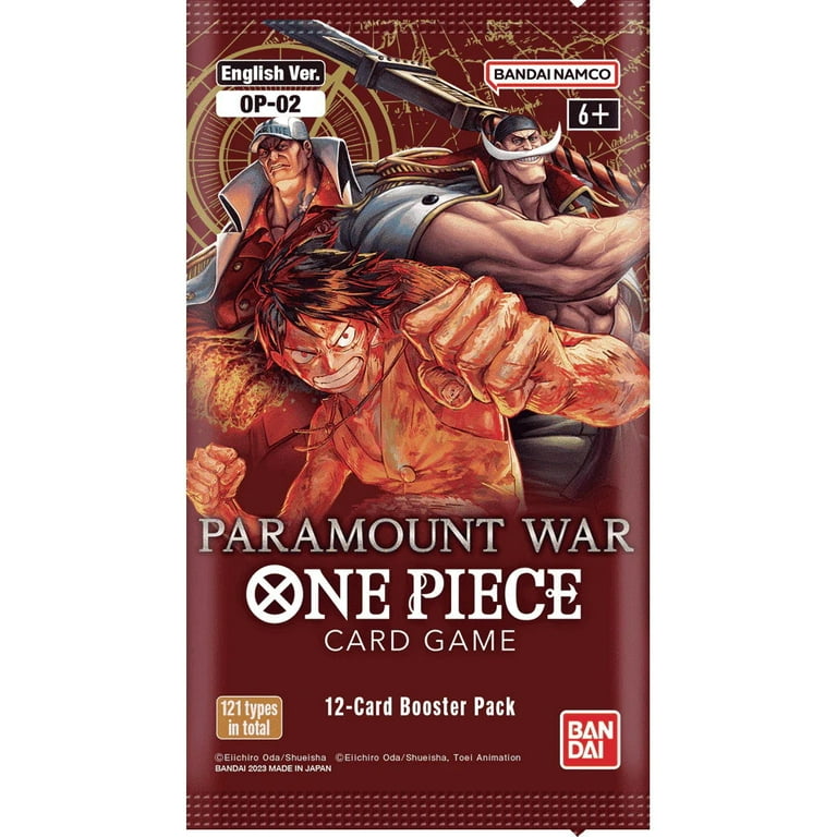 One Piece TCG: Paramount War Card Game Booster Box Op-02 (24
