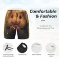 thumbnail image 3 of Fotbe Cute Sunflower Guinea Pig Traje de Baño para Hombre – Shorts de Natación de Secado Rápido con Forro y Bolsillos-3X-Large, 3 of 6