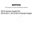 thumbnail image 2 of Transit Auto Front Rear Disc Brake Caliper Coated Rotors Drums Semi-Metallic Pads Shoes Wheel Cylinders and Hardware Kit (11Pc) for Car Honda Insight KCG-100339S, 2 of 11