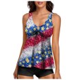 thumbnail image 1 of MKLEKYY Bikini Mujer Traje De Baño Women'S Summer Tankini Swimsuit Two Piece Printed Suspender Shorts Split Swimsuit (2), 1 of 5