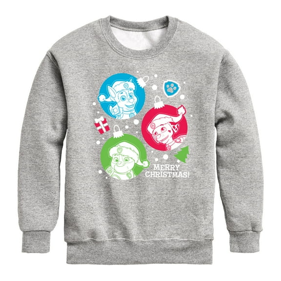 Paw Patrol - Pup Ornaments - Toddler And Youth Crewneck Fleece Sweatshirt