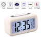 thumbnail image 4 of Reloj despertador, reloj matutino digital electrónico con pantalla LCD grande, retroiluminación, calendario y temperatura, 4 of 5