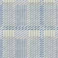 thumbnail image 3 of HomeRoots 678711 9 x 12 ft. Denim Blue, Ivory & Gray Plaid Washable Machine Made Rectangle Area Rug with UV Protection, 3 of 9