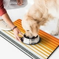 thumbnail image 2 of Boho Retro Floral Pet Feeding Mat-Abstract Art Pattern Absorbent Pet Placemat for Food and Water Bowl, with Waterproof Rubber Backing, Quick Dry Water Dispenser Mat for Dog and Cat (17"x30"), 2 of 7