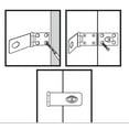 thumbnail image 2 of Everbilt 4-1/2 in. Chrome Key Keyed Locking Hasp For Door Gate Cabinet Bolt 13527, 2 of 3