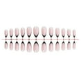 thumbnail image 6 of 24 Pcs Glossy Press On Nails French Tips False Nails Simple Full Covers Stick On Nails Short Almond Acrylic Nails, 6 of 8
