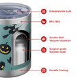 thumbnail image 4 of 12oz Tumblers Halloween Witchy Motifs Pattern Vacuum Insulated Stainless Steel Travel Tumbler Cups Mug with Lid and Straw for Beer,Coffee,Beverages with Cleaning Brush for Cold & Hot Drinks, 4 of 5