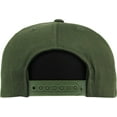 thumbnail image 3 of Solid Cotton Snapback Flat Brim Baseball Cap Adjustable Classic 6 Panel Hat, 3 of 3