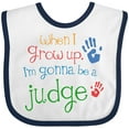 thumbnail image 3 of Inktastic Future Judge for Kids Boys or Girls Baby Bib, 3 of 4