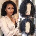 thumbnail image 1 of Perruques Courtes Bouclées Cheveux Humains Perruques Courtes Bouclées Cheveux Humains Perruque pour Femmes Noires Dentelle Bouclée Perruques avant Cheveux Humains, 1 of 6