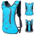 thumbnail image 1 of Lightweight Water-Resistant Polyester Hydration Backpack with Breathable Straps, Reflective Strips, Adjustable Chest/Waist Straps, Whistle, Elastic Bungee Cord & D Rings - Ideal for Cycling, Camping,, 1 of 6