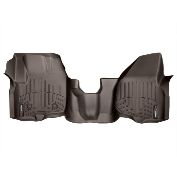 WeatherTech Custom Fit FloorLiners compatible with 2013-2016 Ford Super Duty - 1st Row - Over The Hump, Cocoa