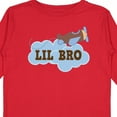 thumbnail image 4 of Inktastic Lil Bro Airplane Boys Pilot Brother Boys Long Sleeve Toddler T-Shirt, 4 of 5