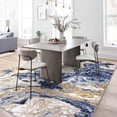thumbnail image 7 of Twister.CK 4' x 6' Washable Rugs, Modern Marble Print Area Rug, Low Pile Stain-Resistant Carpet, for Living Room Home Office, Blue, 7 of 7
