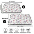 thumbnail image 7 of Lsque Rose Flower B Car Windshield Sun Shade | Accordion Folding Style Auto Shade for Car Truck SUV Van | Blocks UV Rays Sun Visor Protector | Small, 7 of 7