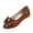 Brown, variant on Ballet Bow Flats Shoes Women Comfortable Pointed Toe Flats Bow Dress Shoes Memory Foam Insole Slip on Work Flat for Women