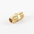 thumbnail image 3 of Conector Adaptador de gas Unión Acoplador Tubería Flare Fitting (2PCS) 7/8-14UNF, Unión de tubería recta de cobre de conexión rápida de latón, 3 of 5