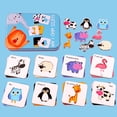 thumbnail image 3 of Gwong Juguete Dibujos animados animal fruta vehículo jigsaw puzzle maridaje tarjetas educativas juguete juguete Gwong 30004399, 3 of 7