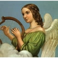 thumbnail image 3 of Vintage Apple Collection 15x15 Black Modern Framed Museum Art Print Titled - Angel With Harp, 3 of 5
