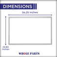 thumbnail image 2 of Whole Parts Refrigerator Freezer Door Seal Gasket (Gray) Part# 021869-000 - Replacement & Compatible with Some Viking Refrigerators, 2 of 7