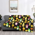 thumbnail image 2 of Naloa Gnomes With Sunflowers Flannel Blankets - Thick and Warm Blanket for Winter, Soft Fuzzy Plush King Blanket for All Seasons50"x40", 2 of 6