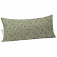 thumbnail image 2 of Sage Green Floral Body Pillow Covers 20"x60", Vintage Spring Botanical Flowers Soft Brushed Microfiber Breathable Throw Pillow Covers, Pillowcase with Zipper for Couch Sofa Bedroom Living Room, 2 of 9