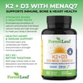 thumbnail image 4 of Suplemento ForestLeaf de vitamina D3 + K2 (MK7) 100 mcg - 5000 UI, 4 of 9