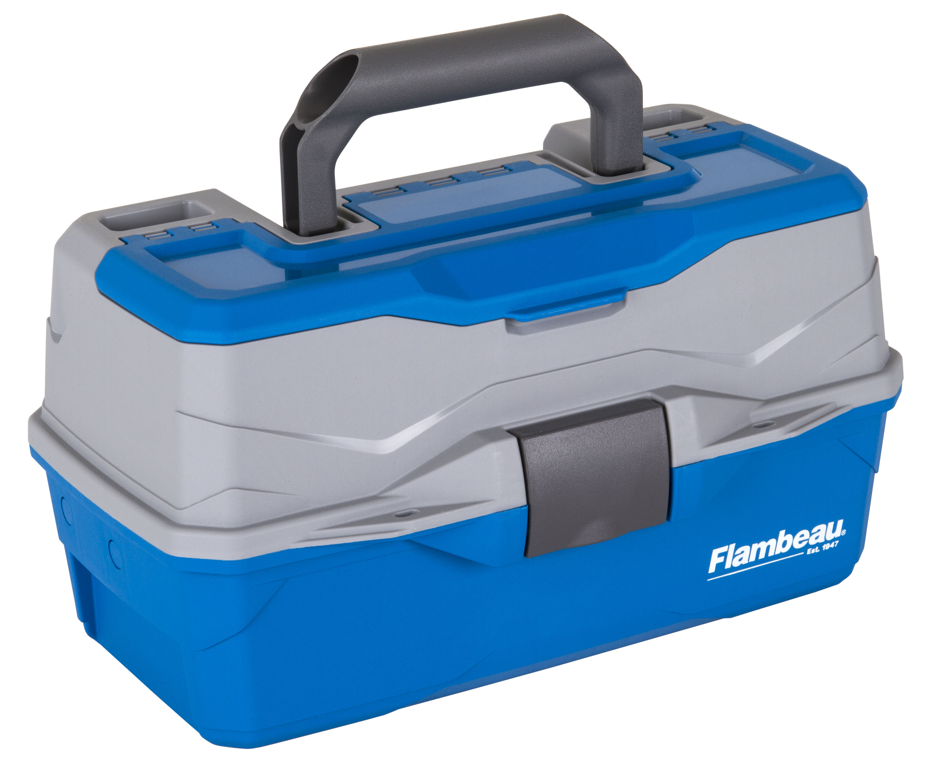 Flambeau Outdoors, 6382TB  Classic Two Tray Fishing Tackle Box, Blue, Plastic, 14 inches long - image 2 of 7