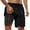 Black_001, variant on Fgnfyis Men Swim Shorts Summer Fashion Gradient Color Double Layer Board Shorts with Pockets Mens Swim Trunks Army Green_001 XXXL