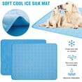 thumbnail image 4 of Dog Cooling Mat, Pet Dog Self Cooling Pad, Ice Silk Washable Summer Cool Mat for Cats, Kennels, Crates and Beds(S), 4 of 8