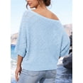 thumbnail image 3 of Anygrew Women's Summer Cardigan Crochet Cardigan Batwing Sleeve Shrug, 3 of 5
