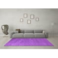 thumbnail image 3 of Ahgly Company Indoor Square Oriental Purple Industrial Area Rugs, 3' Square, 3 of 4