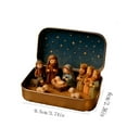 thumbnail image 2 of 2pcs Mini Christmas Nativity Set in Tin Box - Holy Family Figurines, Religious Christmas Decor, Perfect Festive Gift for Family, Ideal for Holiday Home & Desktop Religious Displays, 2 of 5