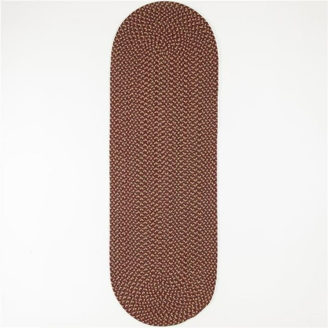 Rhody Rug CD46R024X072 2 x 6 ft. Camden Garnet Tweed Runner Rug