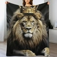 thumbnail image 3 of HENGT  Lion Throw Blanket Blankets Super Lightweight Soft Cozy Warm Fuzzy Blanket for Bed Couch Bed and Office, 3 of 6