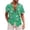 Light Blue, variant on Wyzesi White Beach Shirt Men Hide Belly Men'S 3D Digital Print Short Sleeve Fashion Personality Lapel Casual Loose Shirt Top