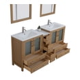 thumbnail image 4 of Vanity Art 72" Double Sink Freestanding Bathroom Vanity Set with Ceramic Top and Mirror, 4 of 9