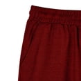 thumbnail image 4 of Mgmyaa Men's Running Shorts Solid Elastic Waist Drawstring Summer Beach Vocation Shorts Gym Workout Short Pants, 4 of 5